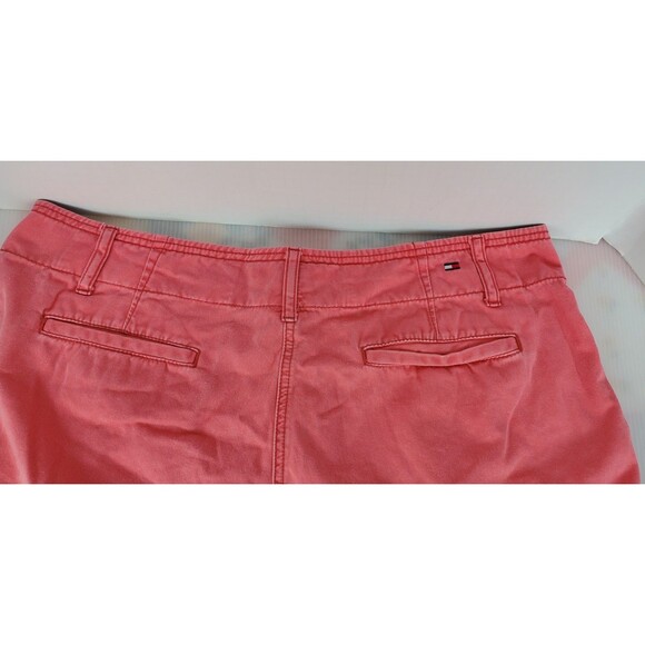 Tommy Hilfiger Shorts Womens Size 16 Coral Pink Chino Mid Rise Khaki VTG Y2K - Picture 6 of 12